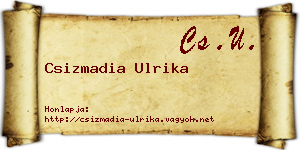 Csizmadia Ulrika névjegykártya
